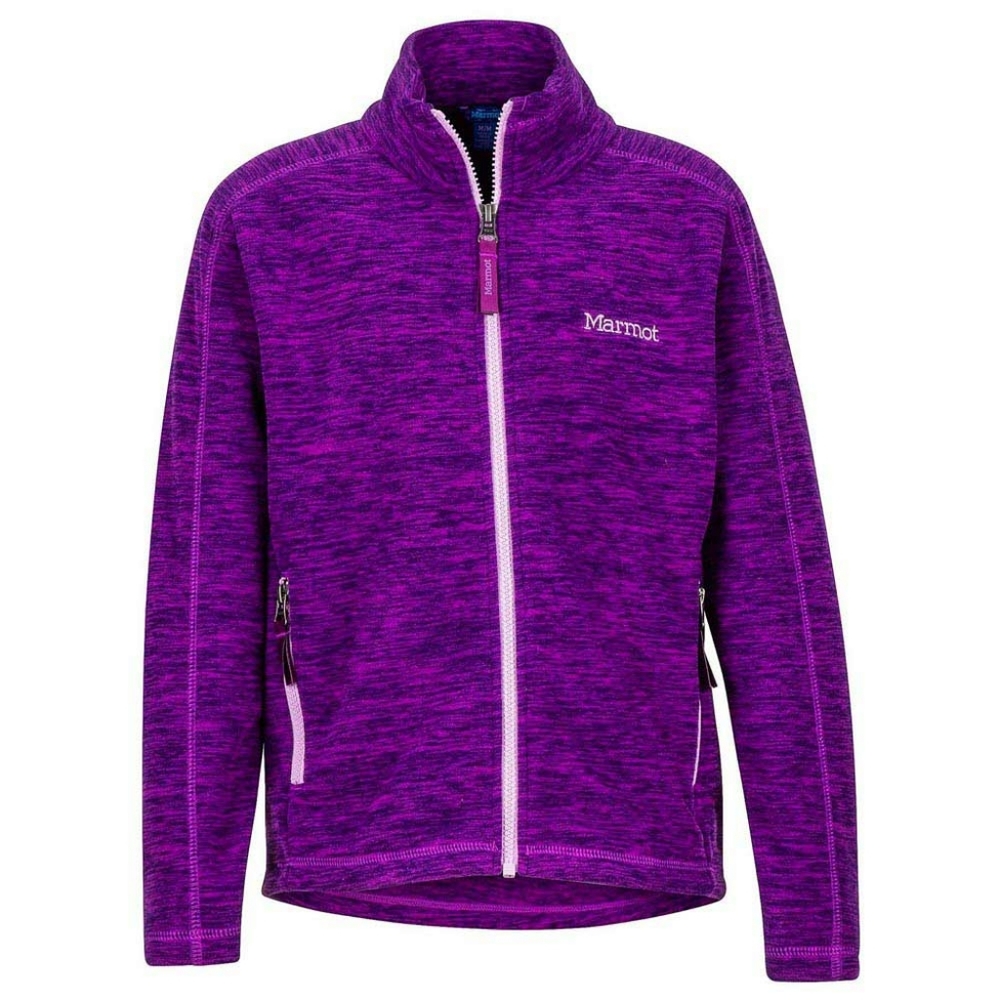 Marmot Lassen Fleece Zip Up Jacket Cozy Warm Purple Heather